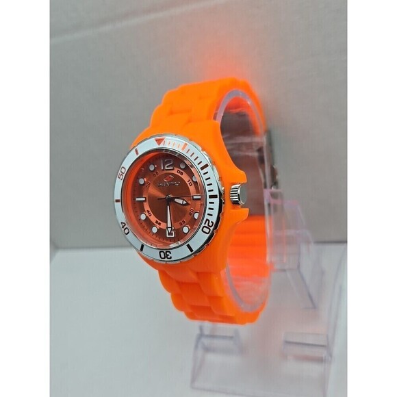Seapro SP3218 Spring Orange Quartz Womens Watch Silicone 36mm New Battery WR30M main image 9